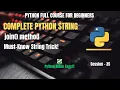 Session 35 Python String Joining By join Method Explained Python Full Course For Beginners