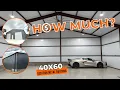 Metal Building Pricing Factors 40x60 Red Iron Metal Building Project WolfSteel Buildings