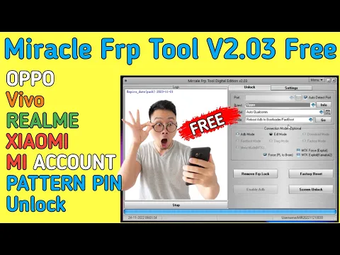 Download MP3 Miracle FRP Tool V2.03 Free Login No Need Box or Dongle 2022