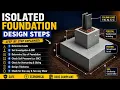 Isolated Footing Design Step by Step Structural Design as per IS 456