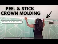 Peel and Stick Crown Molding INSTALLATION - Renter Friendly