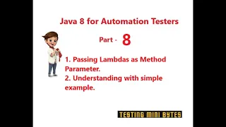 Java 8 for Automation QA - Part 8