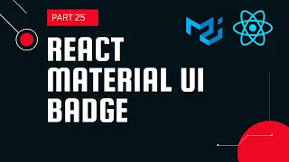 React material UI tutorial 25 Badge component Material UI tutorial