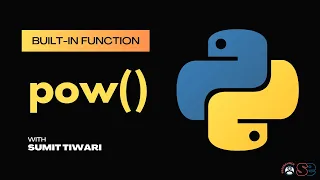 pow function in python python built-in functions Python Live Session