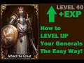 Evony TKR - Level Up Generals EASY