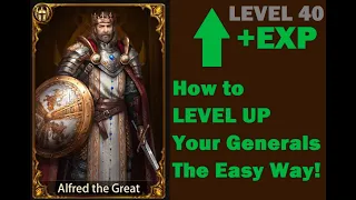 Evony TKR - Level Up Generals EASY