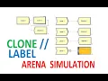 Clone Label Arena Simulation Clone Entities