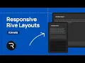 Creative RESPONSIVE Rive Layouts for the Web - Crash Course