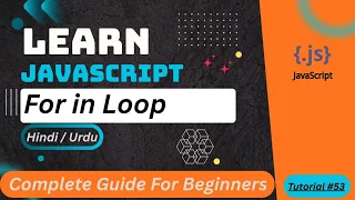 JavaScript for in Loop Tutorial in