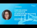 Computing Across the Curriculum CS Knowledge and Skills that Everyone Values