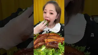 ASMR MUKBANG Sizzling Spicy Pork Belly With Irresistible Crunch Sounds ASMRfood Mukbang 