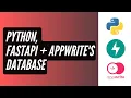 Build a REST API with FastAPI and Appwrite as your Database Solution