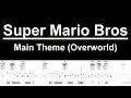 Super Mario Bros - Main Theme Guitar Tutorial Tab