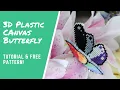 3D Cross Stitch Plastic Canvas Butterfly Tutorial And Free Pride Pattern