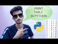 Print Table of a Given Number in Python PYTHON TUTORIAL PART PULKIT PY