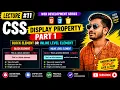 CSS Display Property Explained Block vs Inline Elements Lecture Part 1 Hindi
