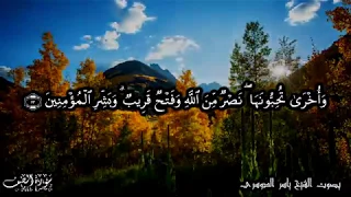 يا أيها الذين آمنوا هل أدلكم على تجارة تنجيكم من عذاب أليم   تلاوة خاشعة ومؤثرةللشيخ ياسر الدوسري دندنها