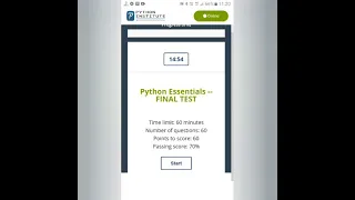 Cisco Python Essentials Final Test Solution