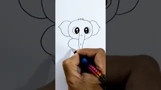 Cute Elephant Drawing Easy Drawing Elephant Elephant Draw Step By Step Online Drawing Shorts  Cute Elephant Drawing Easy Drawing Elephant Elephant Draw Step By Step Online Drawing Shorts