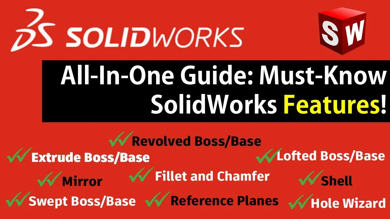SOLIDWORKS LECTURE #1: Basic SolidWorks Features  [TAGALOG] - Extrude, Revolve, Loft, Sweep