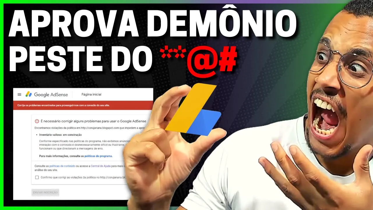 ????ATENÇÃO!!! SITE NÃO É APROVADO NO ADSENSE POR NADA - Dicas do Daniel