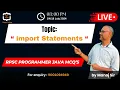 8 RPSC Programmer Java MCQ Solution import Statement MCQ s RPSC Programmer Java by Manoj Sir