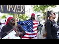 Protesters march in Grand Rapids after a mistrial in the Christopher Schurr murder trial