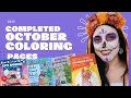 Completed Coloring Pages from October 2025 Chatting About Art Supplies and Future Coloring Plans