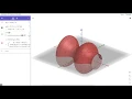 Surface of Revolution Formed by Rotating a Function Graph about X-AXIS in GeoGebra 3D