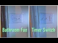 QUICK FIX Installing a bathroom fan timer switch