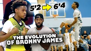 Bronny James INCREDIBLE Evolution Through The Years From 5 2 To A LEGIT 6 4 NBA PROSPECT