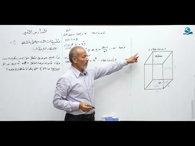 ⁣رياضيات السادس الادبي - الفصل الثالث - تطبيقات هندسية على المشتقة ج3