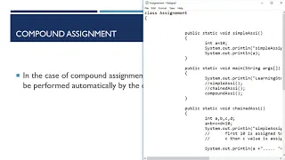 Lecture 30 - Assignment operator in java LearningStrome Academy