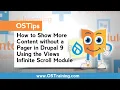 How to Show More Content Without a Pager in Drupal 9 Using the Views Infinite Scroll Module