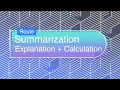Route Summarization Explanation Calculation