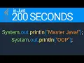 Master Java OOP in 200 Seconds Java Object Oriented Programming Tutorial for Beginners
