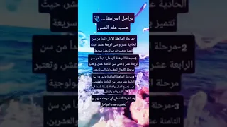 مراحل المراهقه حسب علم النفس 