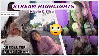 elisa u0026 nicole cringe reaction i zarahchan stream highlights 02