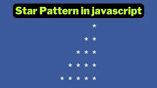 Right Triangle Star Pattern in Javascript using For Loop Papa Developer