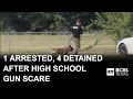 1 arrested 4 detained in Fort Worth high school gun scare