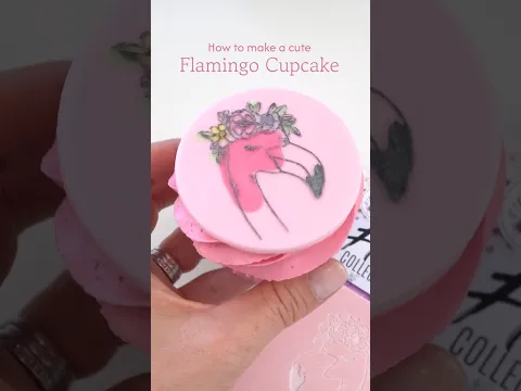 The Easiest Way to Make a Fondant Flamingo! 🦩