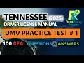 Tennessee Driver License Manual 2025 - Practice Test 100 Questions Answers RoadReadyRecaps