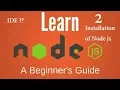 Node js Tutorial Installation of Node js IDE WebStorm