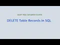 18 Deleting Table Records in SQL