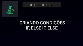 Criando Condicoes If Else If Else Java N-IDE
