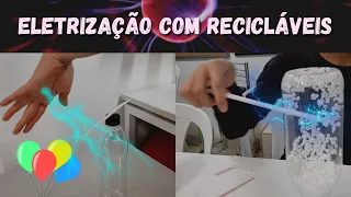 Friction electrification experiments