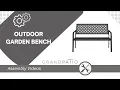 How to Assemble the Floral Lattice Bench Grand Patio