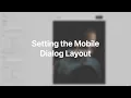 Setting the Mobile Dialog Layout YOOtheme Documentation Joomla