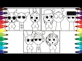Download Lagu Color All These SPRUNKI Friends 🎨 | Tree, Sun, Robots \u0026 More! | Coloring Wonderland