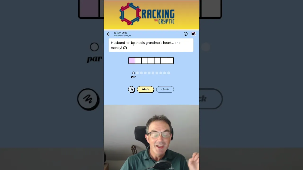 MinuteCryptic in a Minute - 26 July 2026 - ROTTER!